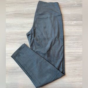 Ruby Ribbon Suedette Leggings Steele Gray